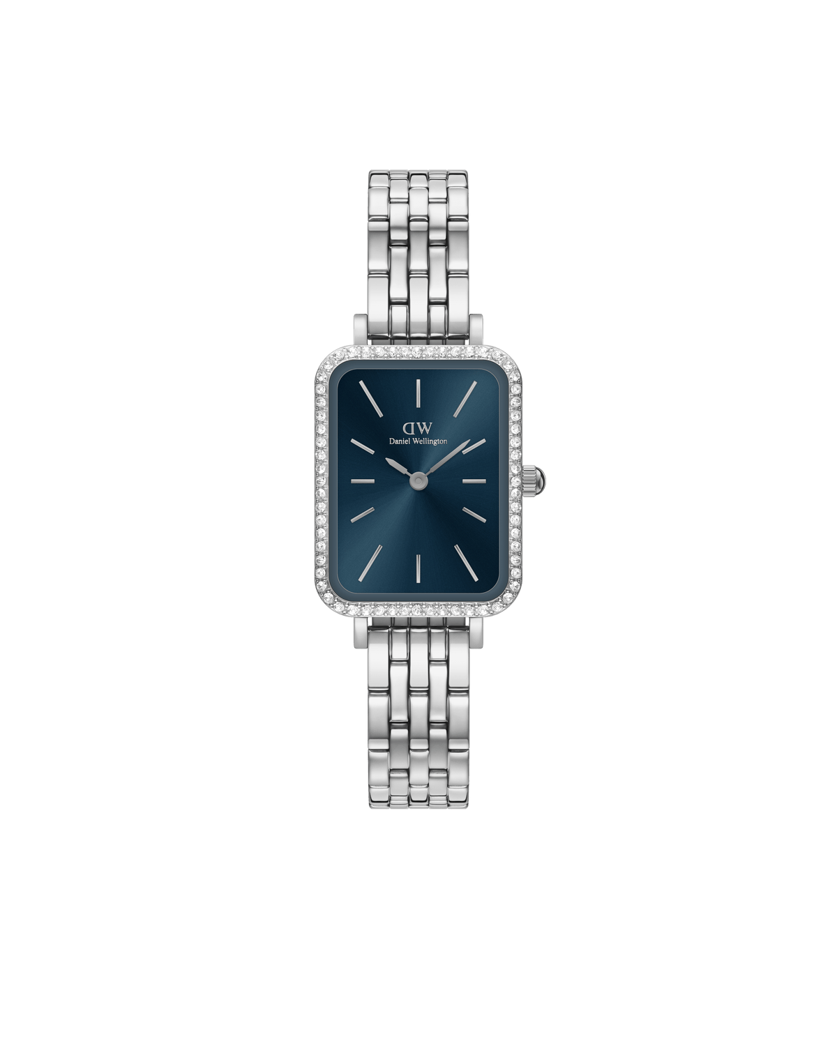 Daniel Wellington Quadro 20x26 Bezel 5-Link Arctic Sunray Silver Watch Watches Daniel Wellington 