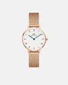 Daniel Wellington Petite Roman Numerals 28 Melrose RG White Watch Watches Daniel Wellington 