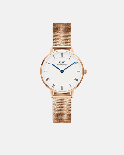 Daniel Wellington Petite Roman Numerals 28 Melrose RG White Watch Watches Daniel Wellington 