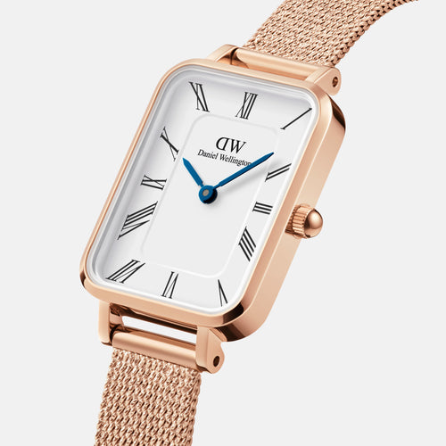Daniel Wellington Quadro Roman Numerals 20x26 Melrose RG White Watch Watches Daniel Wellington 