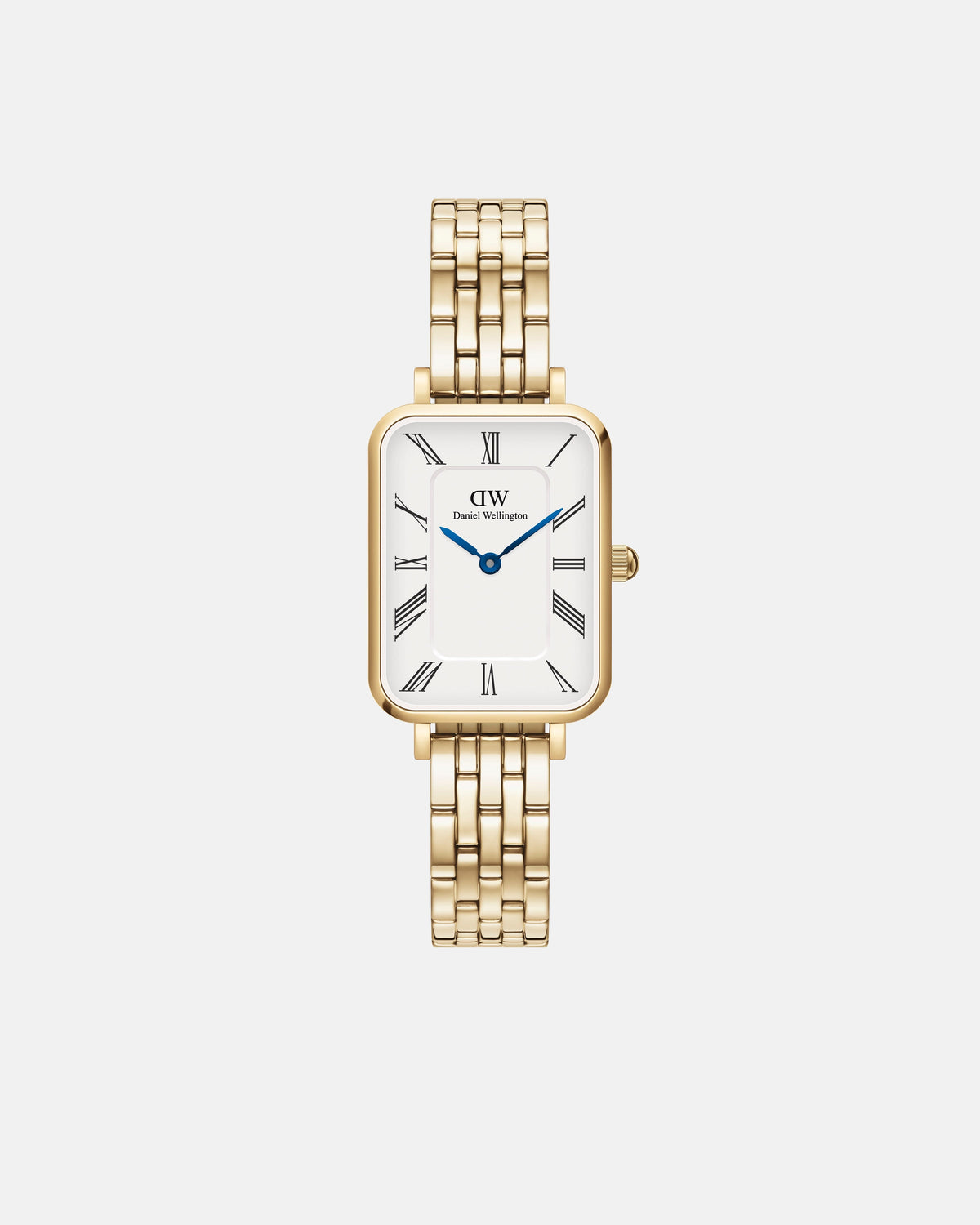 Daniel Wellington Quadro Roman Numerals 20x26 5-Link G White Watch Watches Daniel Wellington 