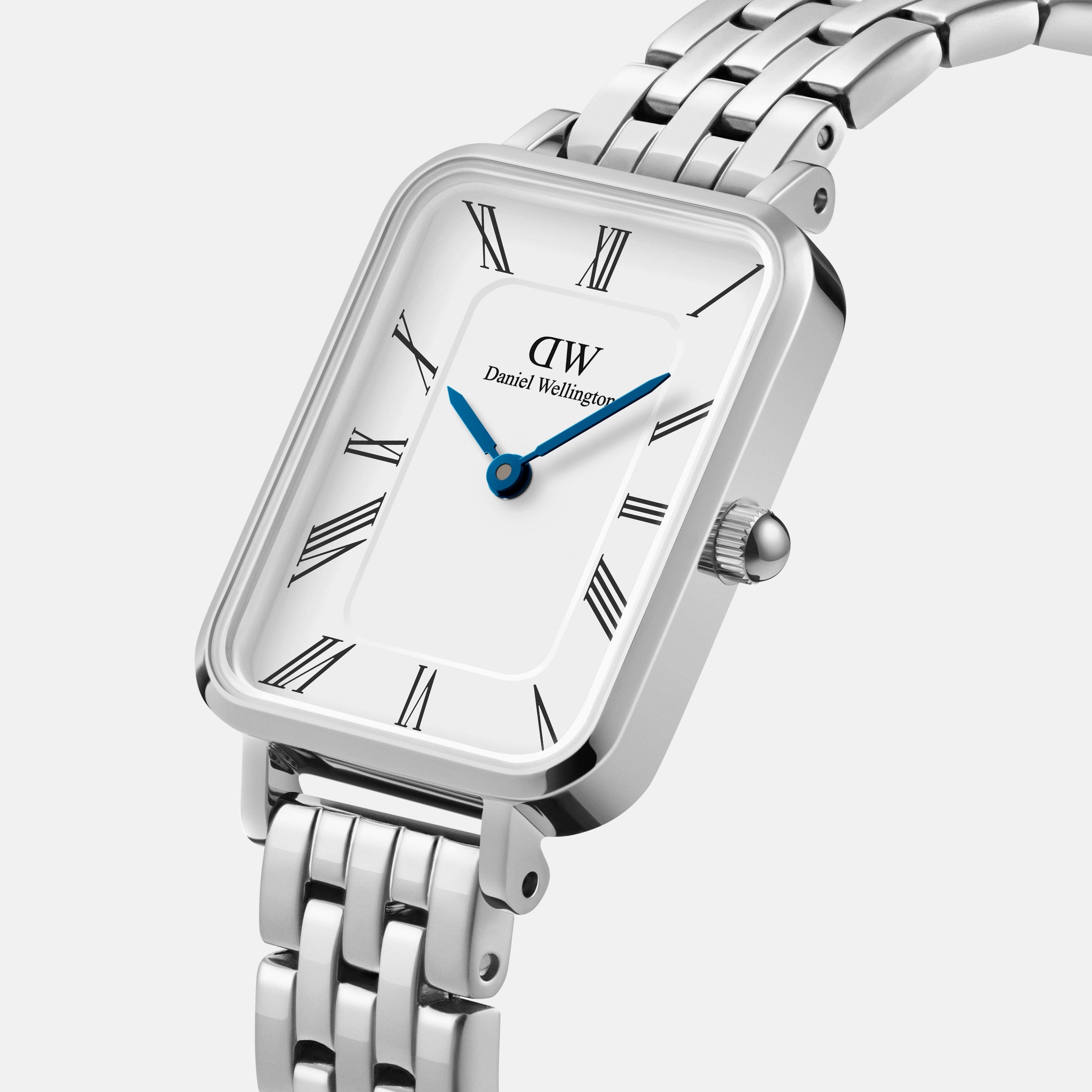 Daniel Wellington Quadro Roman Numerals 20x26 5-Link S White Watch Watches Daniel Wellington 