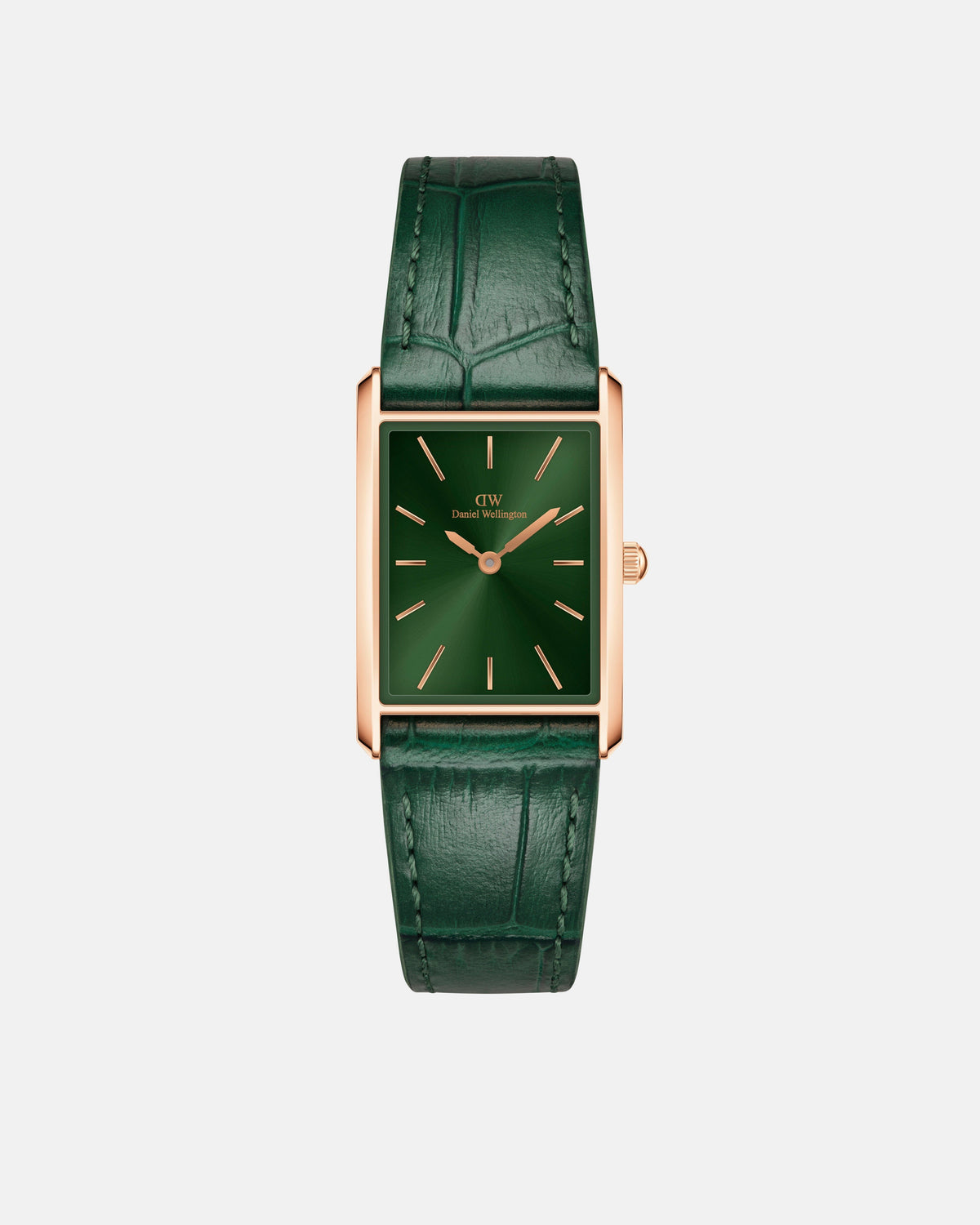Daniel Wellington Bound 32x22 Green Croc Leather RG Emerald Sunray Watch Watches Daniel Wellington 