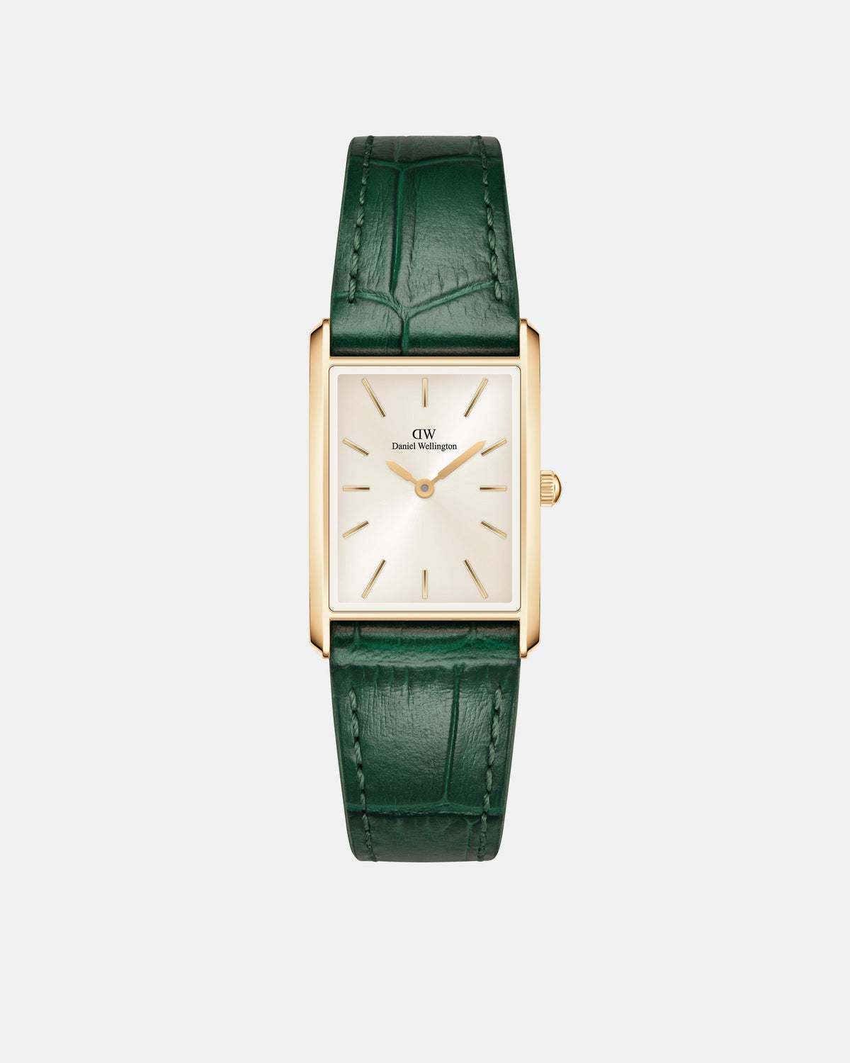 Daniel Wellington Bound 32x22 Green Croc Leather G Champagne Sunray Watch Watches Daniel Wellington 