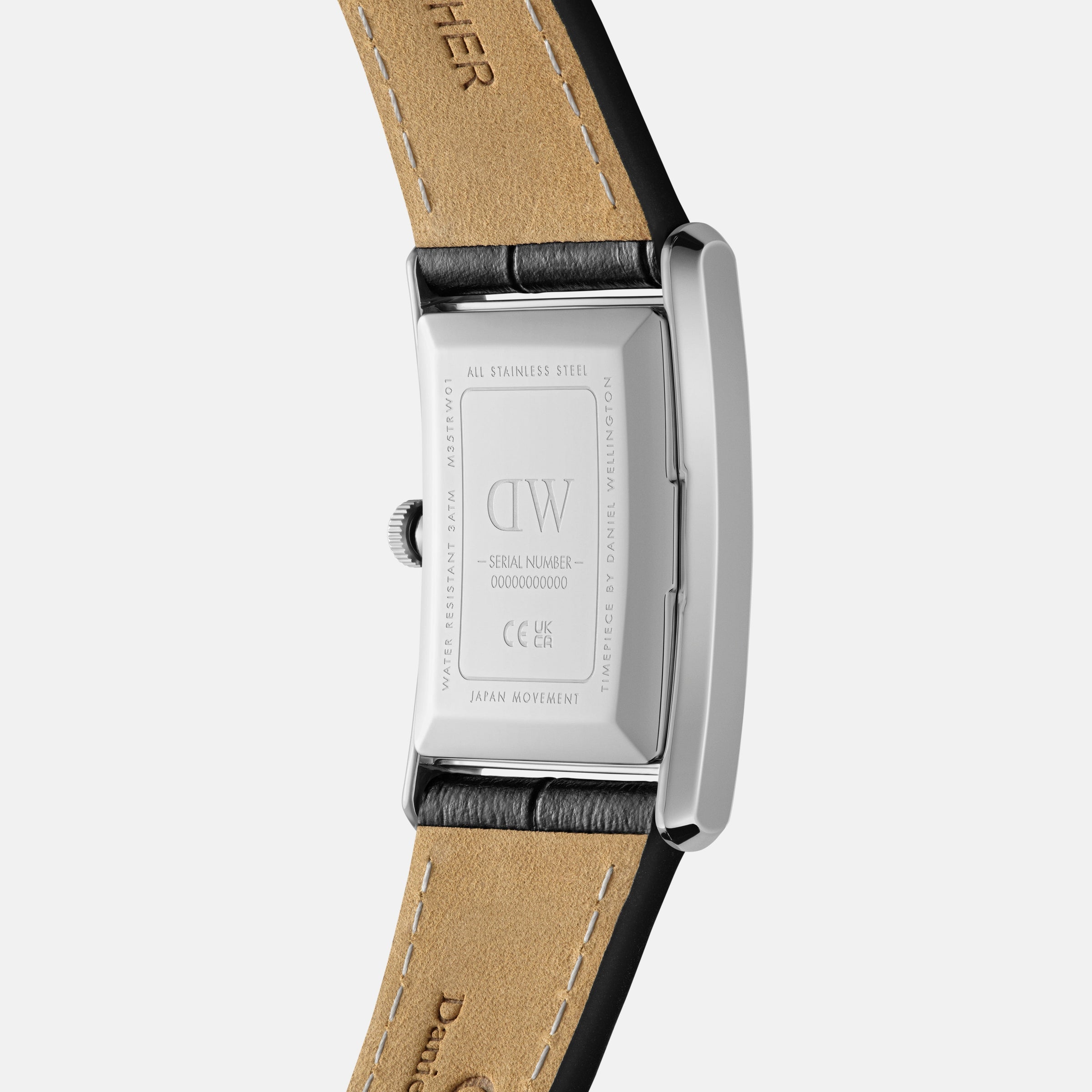 Daniel Wellington Bound 35x24 Black Croc Leather S White Watch Watches Daniel Wellington 