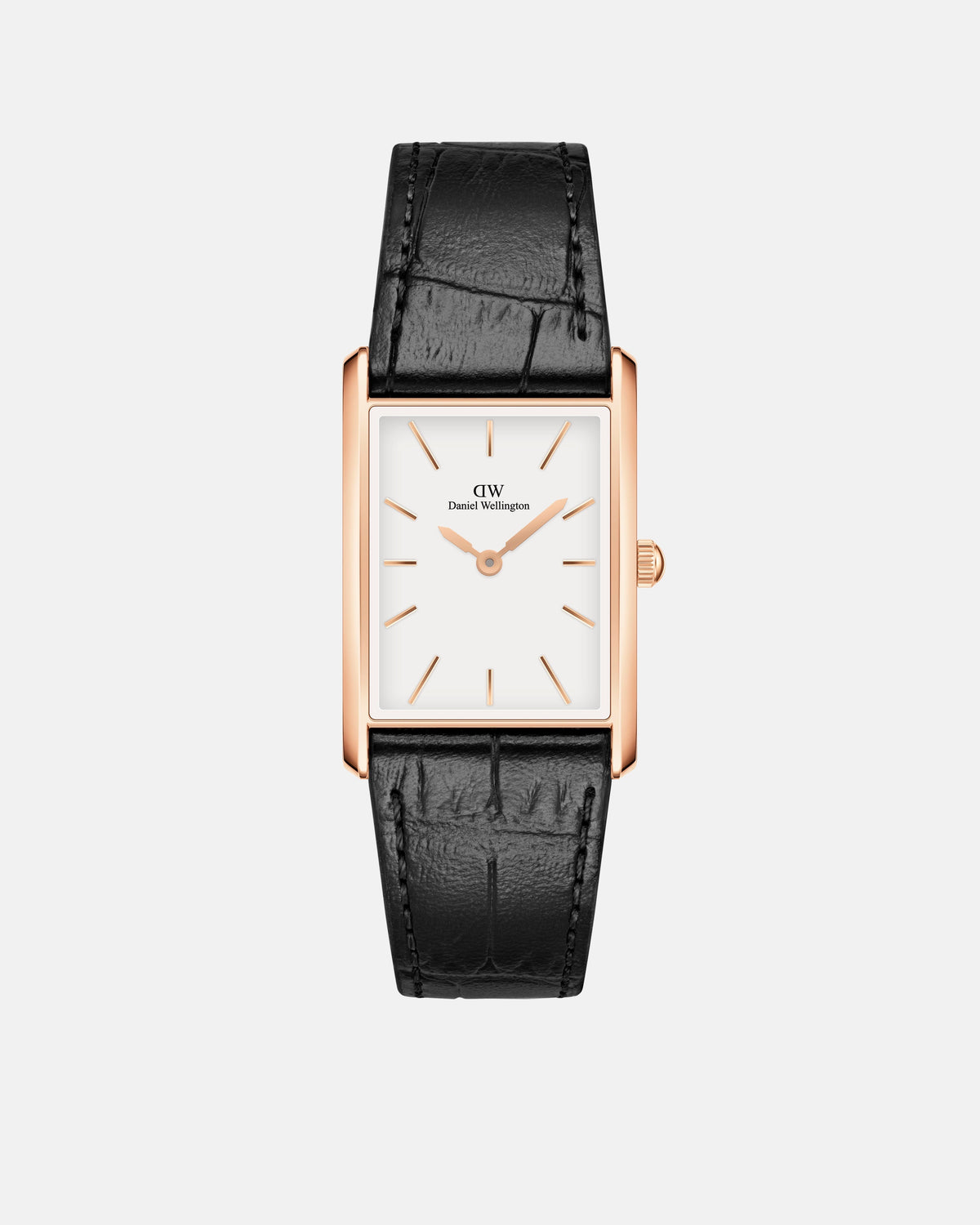 Daniel Wellington Bound 35x24 Black Croc Leather RG White Watch Watches Daniel Wellington 
