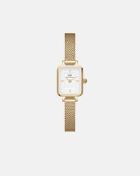 Daniel Wellington Quadro Mini 15x18 Evergold G White Watch Watches Daniel Wellington 
