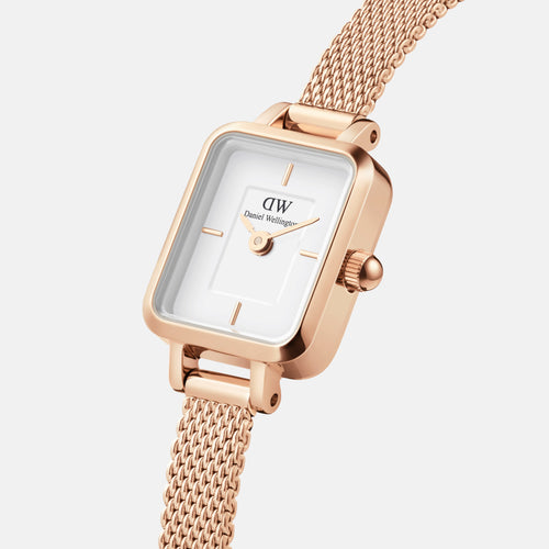 Daniel Wellington Quadro Mini 15x18 Melrose RG White Watch Watches Daniel Wellington 