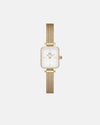 Daniel Wellington Quadro Mini Lumine Bezel 15x18 Evergold G White Watch Watches Daniel Wellington 
