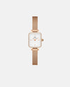 Daniel Wellington Quadro Mini Bezel Lumine 15x18 Melrose RG White Watch Watches Daniel Wellington 