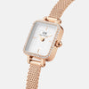Daniel Wellington Quadro Mini Bezel Lumine 15x18 Melrose RG White Watch Watches Daniel Wellington 