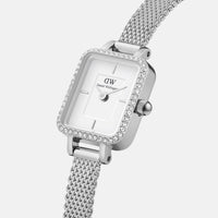 Daniel Wellington Quadro Mini Bezel Lumine 15x18 Sterling S White Watch Watches Daniel Wellington 