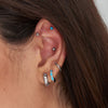 Ania Haie Silver Triple Barbell Single Earring Earrings Ania Haie 