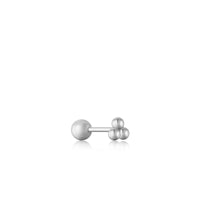 Ania Haie Silver Triple Barbell Single Earring Earrings Ania Haie 
