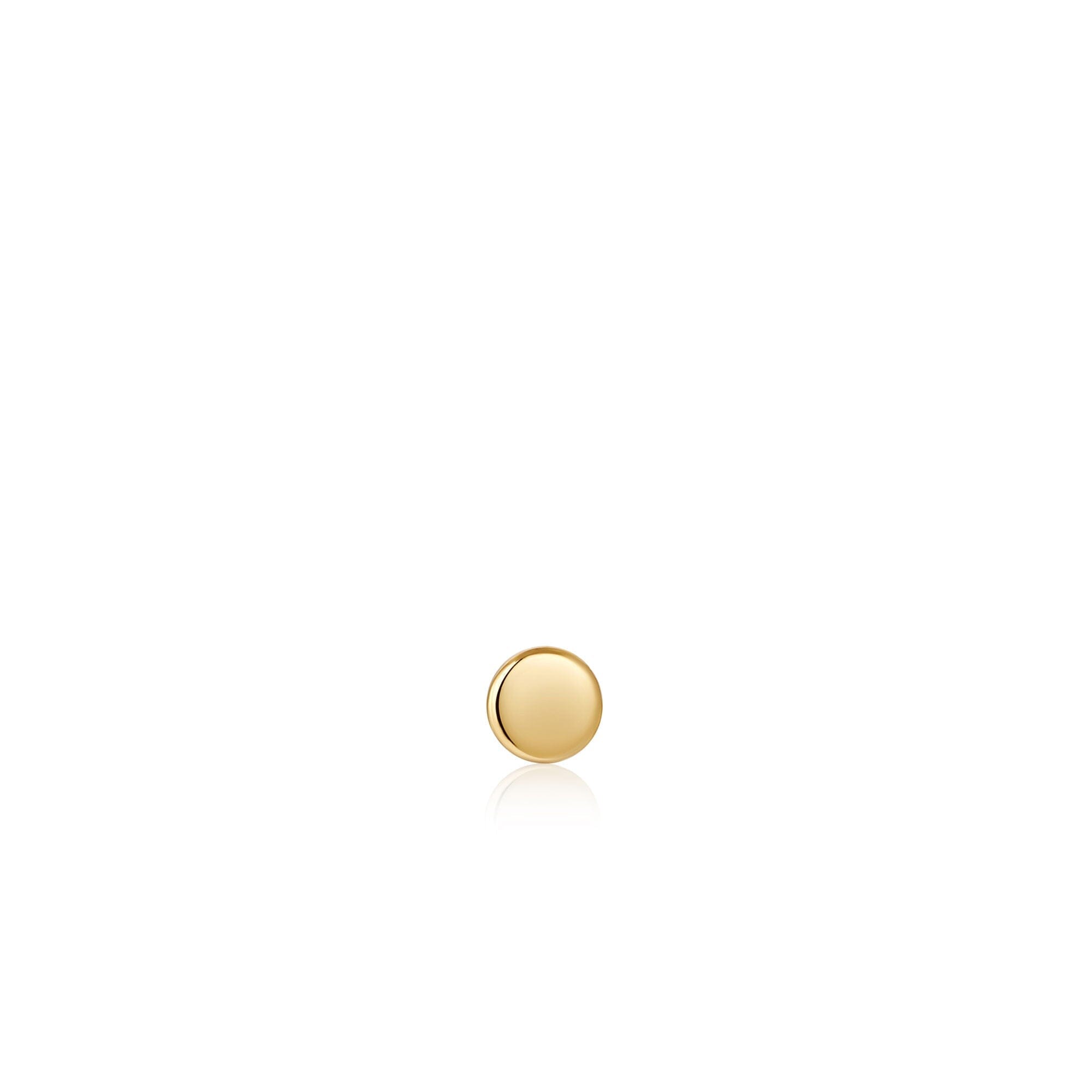 Ania Haie Gold Disc Barbell Single Earring Earrings Ania Haie 