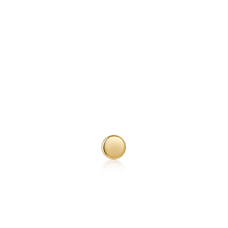Ania Haie Gold Disc Barbell Single Earring Earrings Ania Haie 