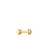 Ania Haie Gold Disc Barbell Single Earring Earrings Ania Haie 