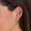 Ania Haie Gold Sparkle Huggie Hoop Earrings Earrings Ania Haie 
