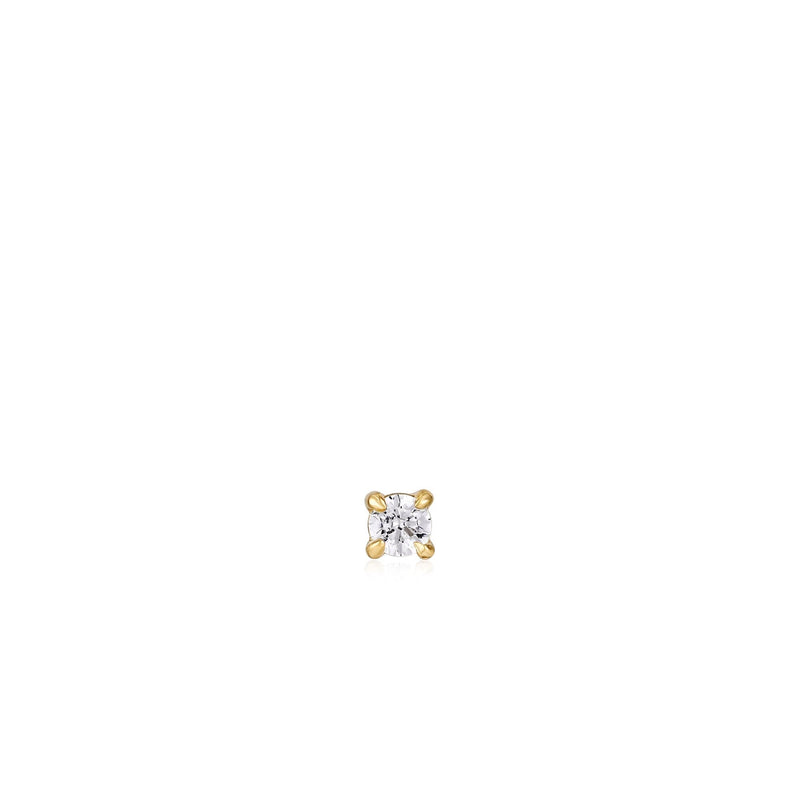 Ania Haie Gold Sparkle Barbell Single Earring Earrings Ania Haie 