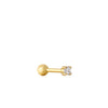 Ania Haie Gold Sparkle Barbell Single Earring Earrings Ania Haie 