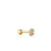 Ania Haie Gold Sparkle Flower Barbell Single Earring Earrings Ania Haie 