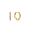 Ania Haie Gold Sparkle Huggie Hoop Earrings Earrings Ania Haie 