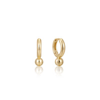 Ania Haie Gold Orb Drop Huggie Hoop Earrings Earrings Ania Haie 