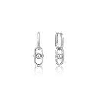 Ania Haie Silver Orb Link Drop Earrings Earrings Ania Haie 