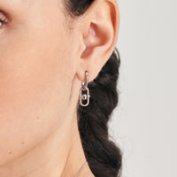 Ania Haie Silver Orb Link Drop Earrings Earrings Ania Haie 