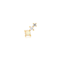 Gold Kyoto Opal Climber Barbell Single Earring Earrings Ania Haie 