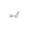 Silver Kyoto Opal Climber Barbell Single Earring Earrings Ania Haie 