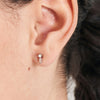 Silver Kyoto Opal Sparkle Barbell Single Earring Earrings Ania Haie 