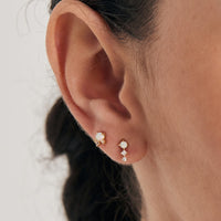 Gold Kyoto Opal Climber Barbell Single Earring Earrings Ania Haie 