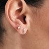 Silver Kyoto Opal Climber Barbell Single Earring Earrings Ania Haie 