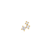 Gold Sparkle Galaxy Barbell Single Earring Earrings Ania Haie 