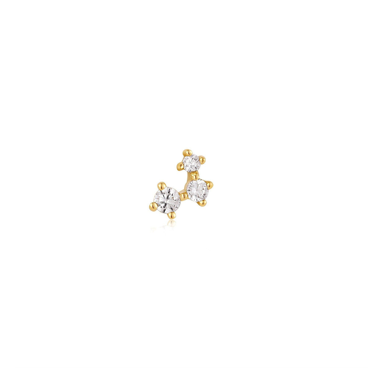 Gold Sparkle Galaxy Barbell Single Earring Earrings Ania Haie 