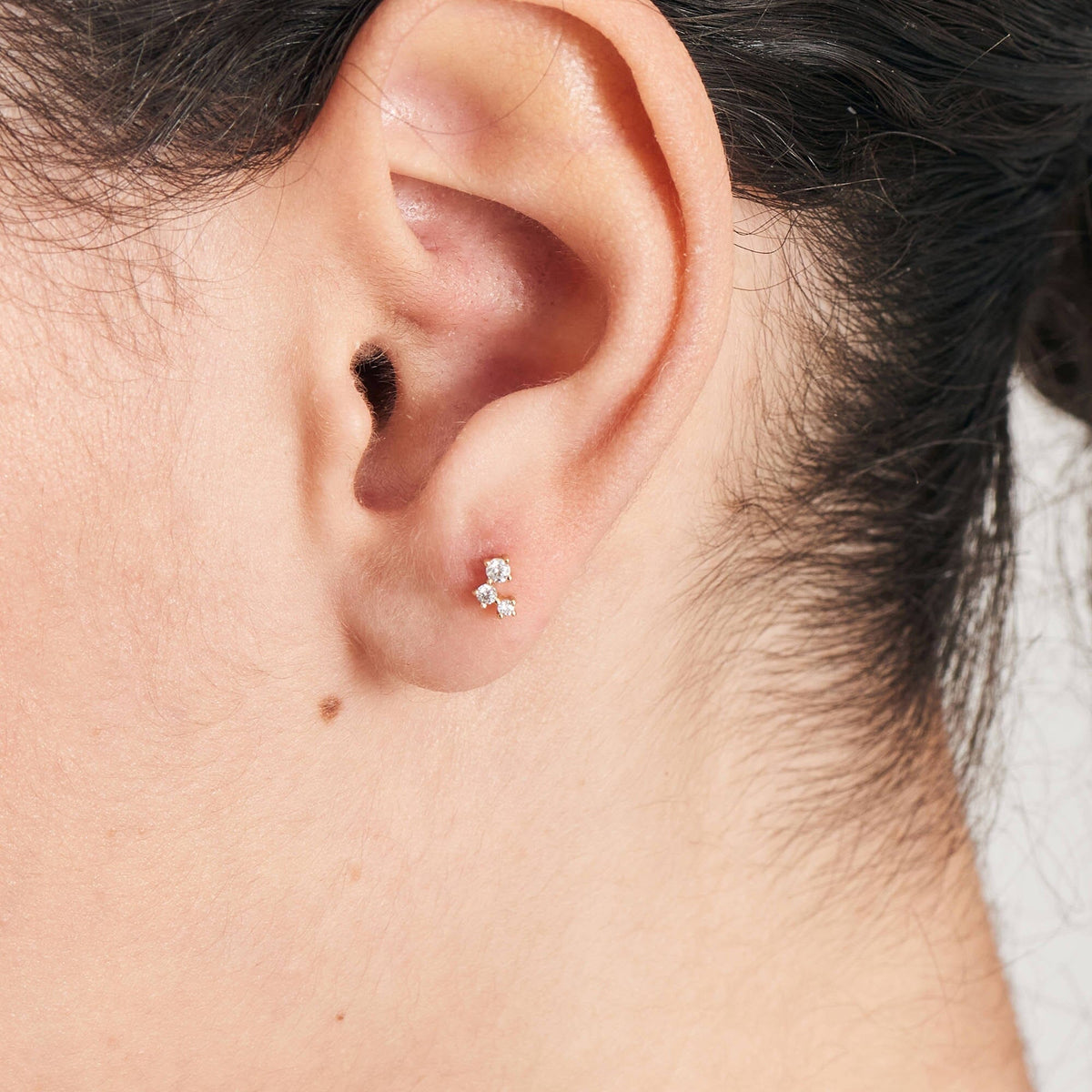 Gold Sparkle Galaxy Barbell Single Earring Earrings Ania Haie 
