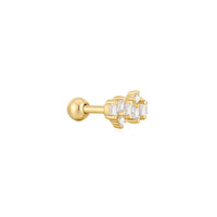 Gold Sparkle Cluster Climber Barbell Single Earring Earrings Ania Haie 