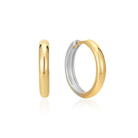 Ania Haie Two Tone Hoop Earrings Earrings Ania Haie 