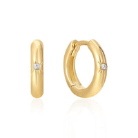 Ania Haie Gold Star Huggie Hoop Earrings Earrings Ania Haie 