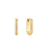 Ania Haie Gold Oval Hoop Earrings Earrings Ania Haie 