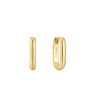 Ania Haie Gold Oval Hoop Earrings Earrings Ania Haie 