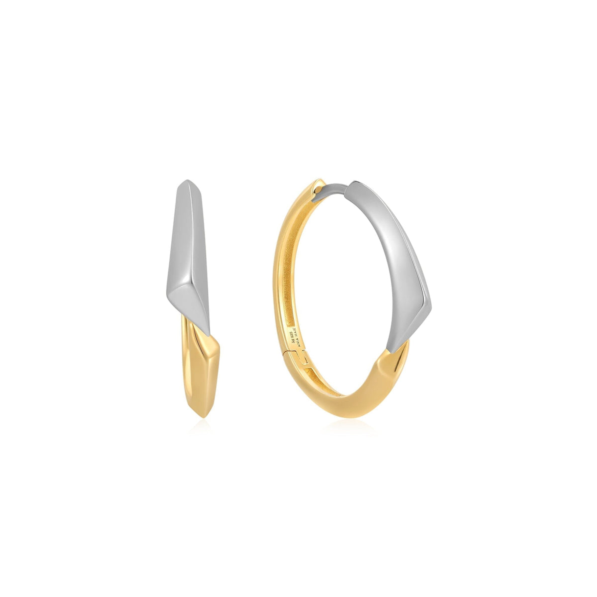 Ania Haie Two Tone Arrow Hoop Earrings Earrings Ania Haie 