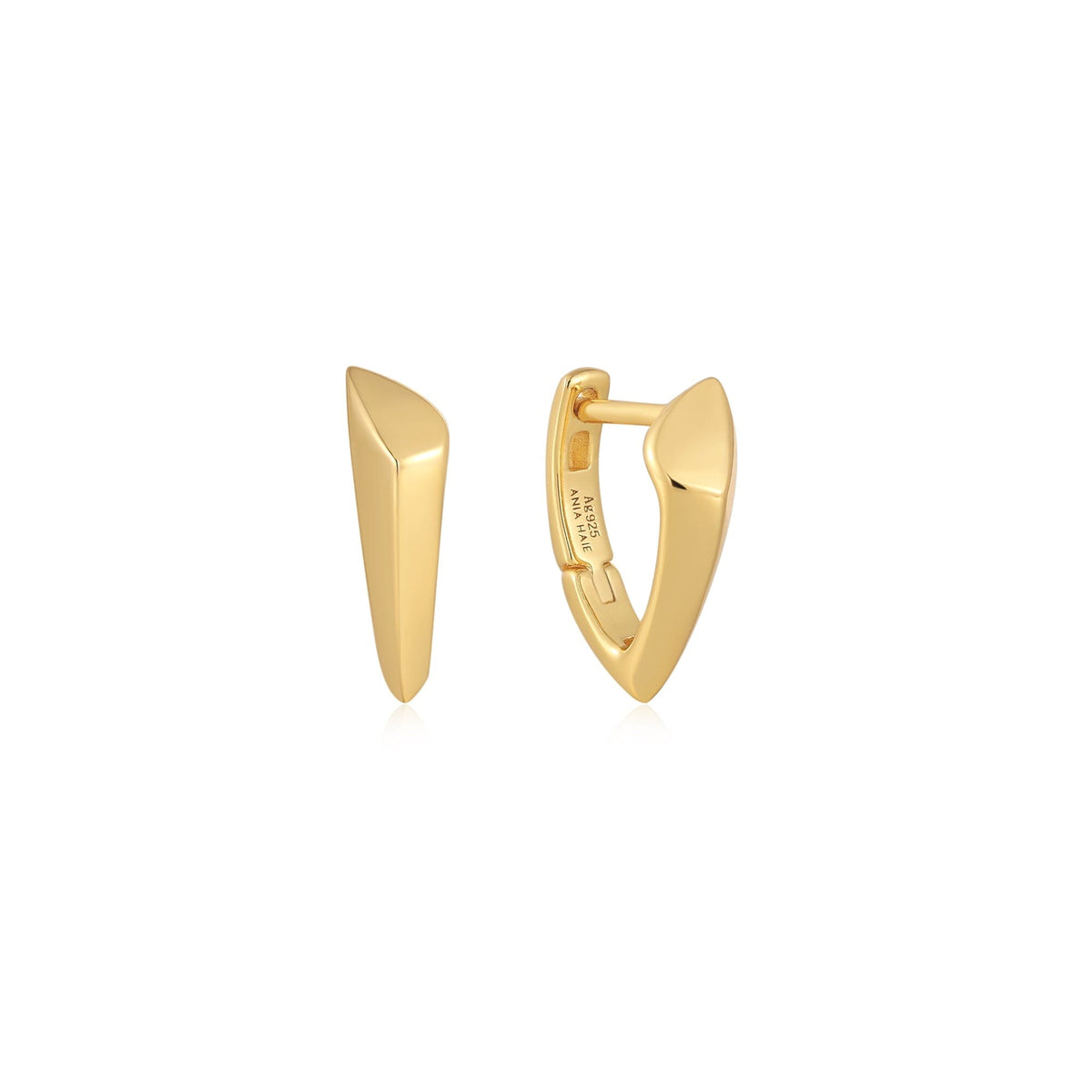 Ania Haie Gold Arrow Huggie Hoop Earrings Earrings Ania Haie 