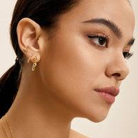 Ania Haie Gold Twisted Wave Huggie Hoop Earrings Earrings Ania Haie 
