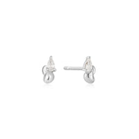 Ania Haie Silver Twisted Wave Stud Earrings Earrings Ania Haie 