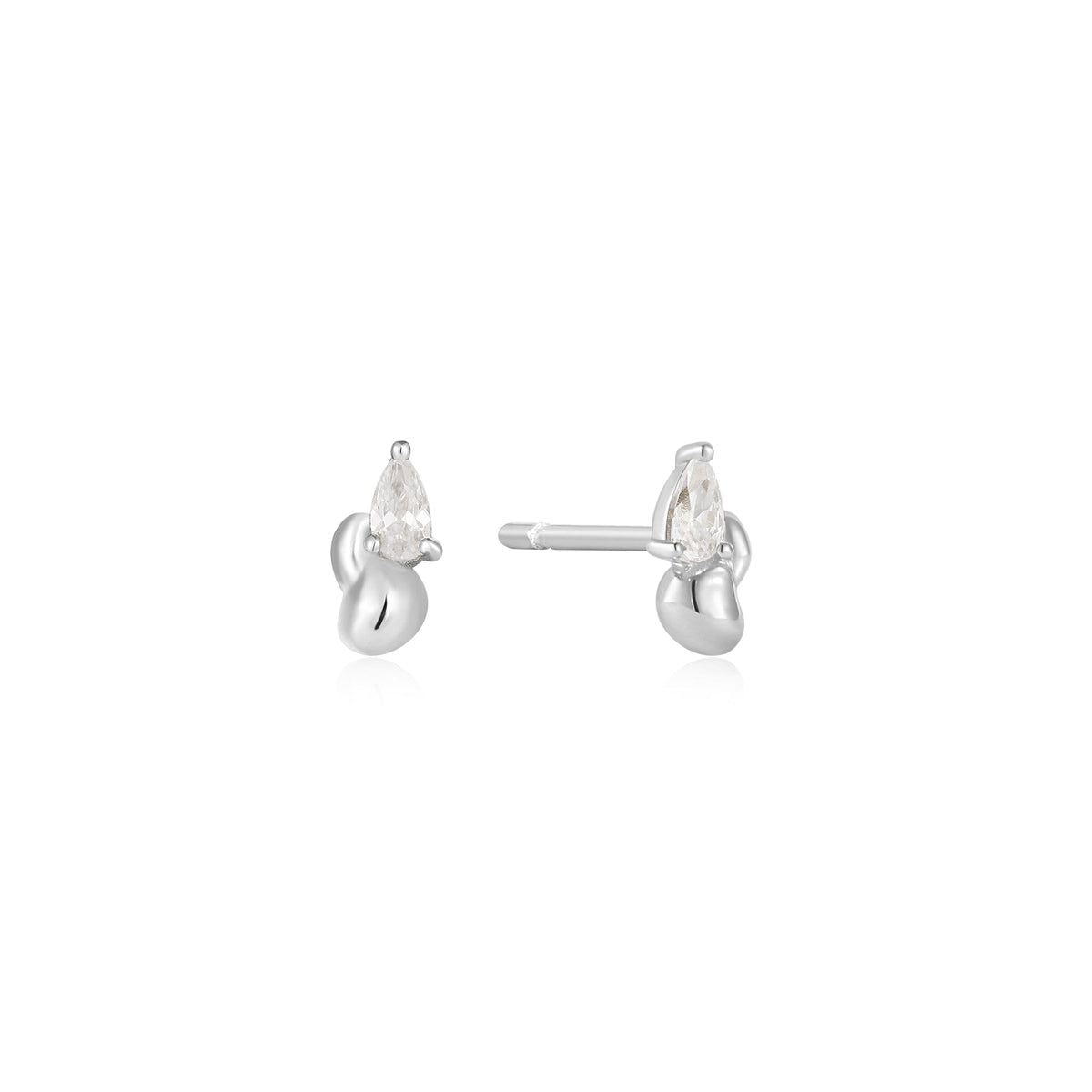 Ania Haie Silver Twisted Wave Stud Earrings Earrings Ania Haie 