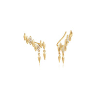 Ania Haie Gold Spike Climber Stud Earrings Earrings Ania Haie 
