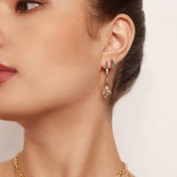 Ania Haie Gold Rainbow Pave Hoop Earrings Earrings Ania Haie 
