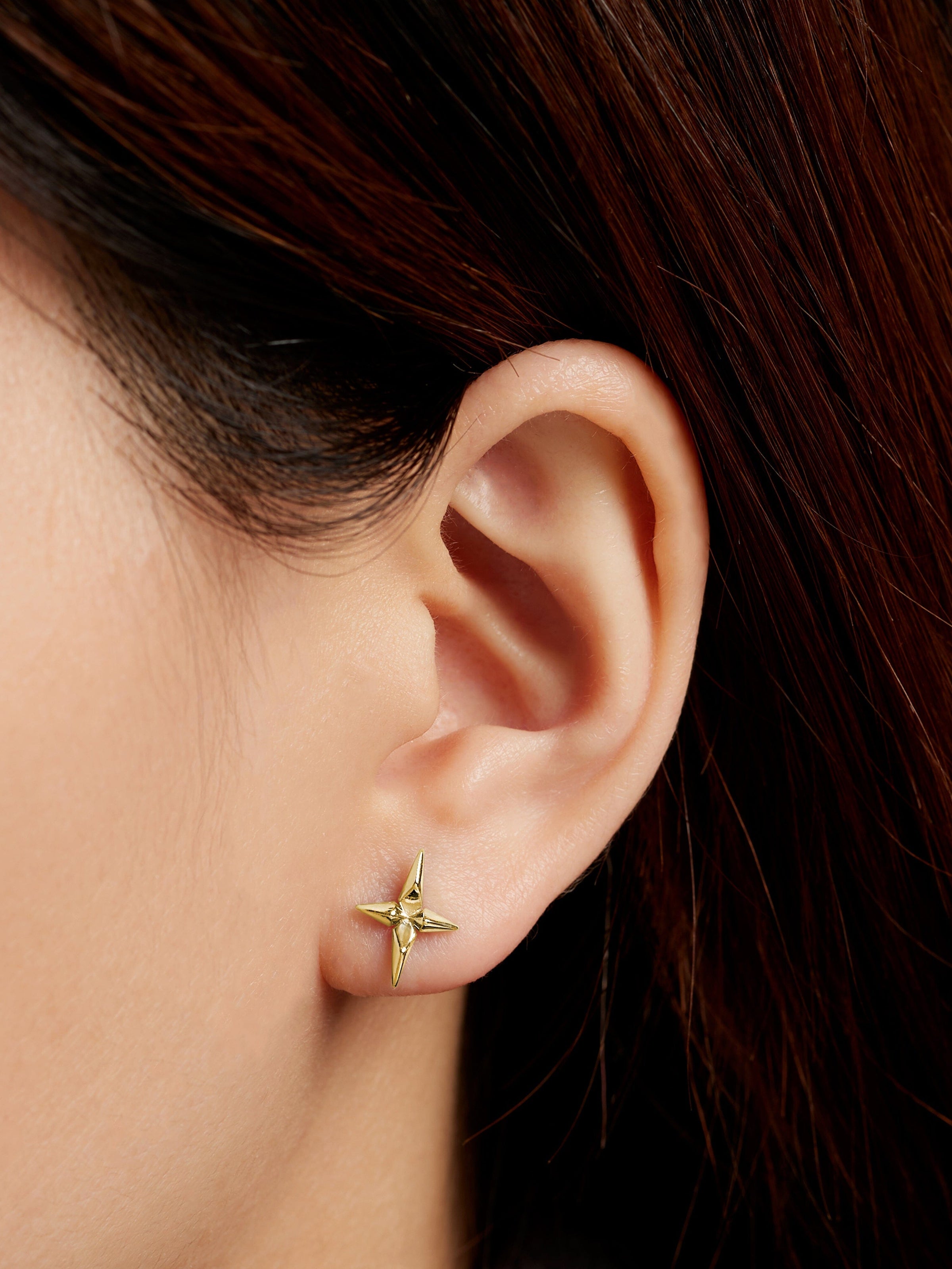 Ania Haie Gold Cross Stud EarRingss Earrings Ania Haie 